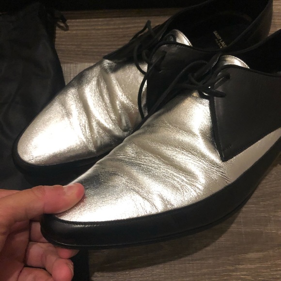 Saint Laurent Blake derby silver black - Picture 2 of 8